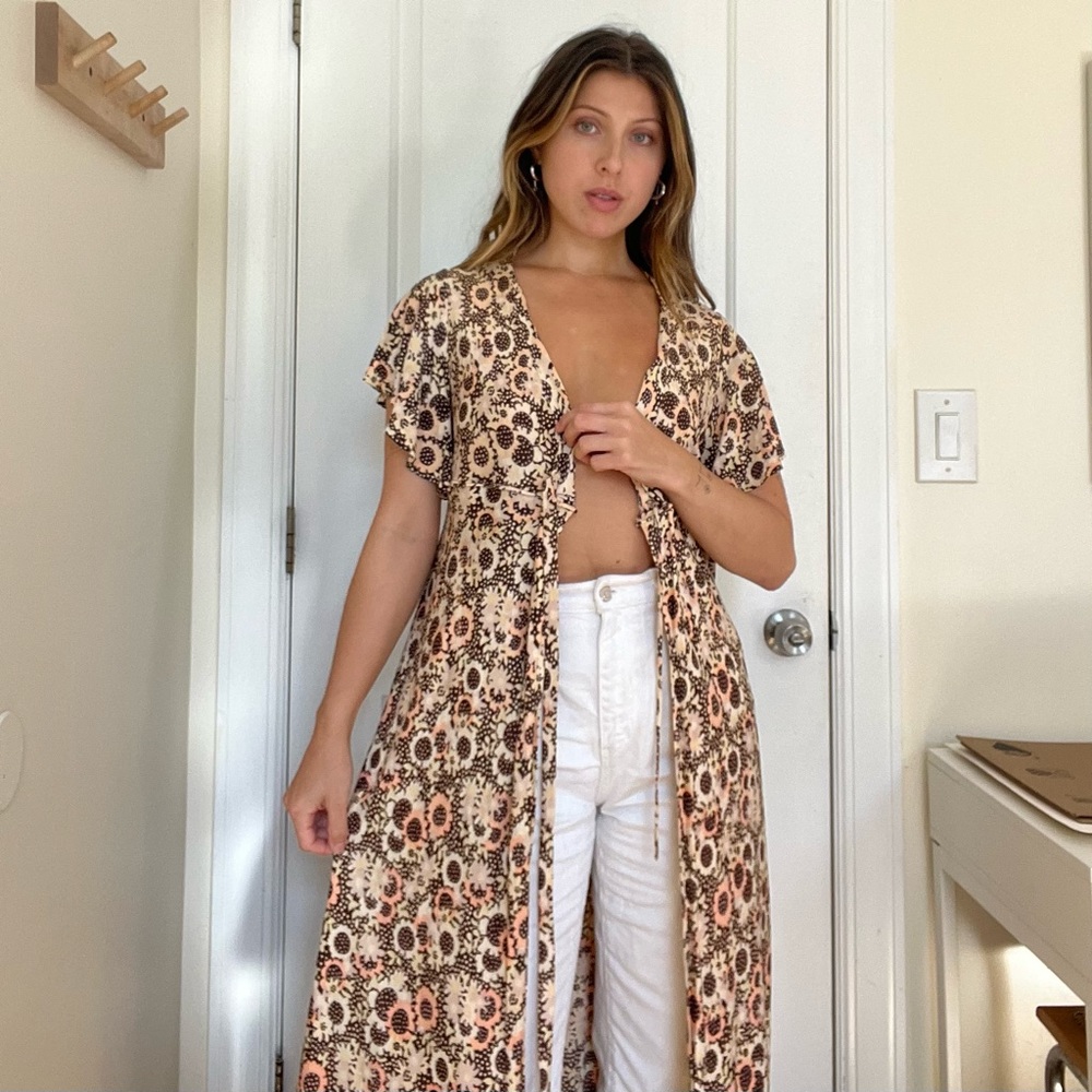 Vintage Floral Duster